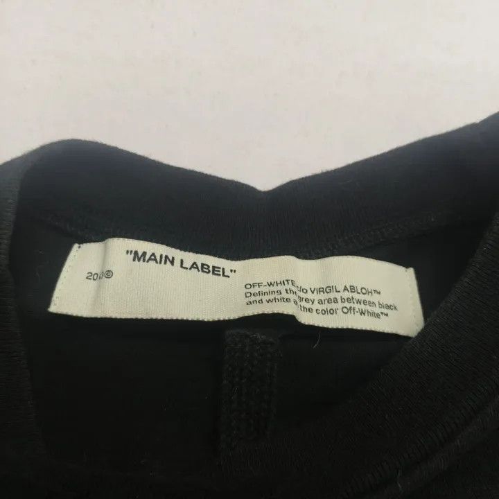 Off-White Off-White Tape Arrow Black Short Sleeve T-Shirt 0079 Size US XXS / EU 40 - 4 Thumbnail