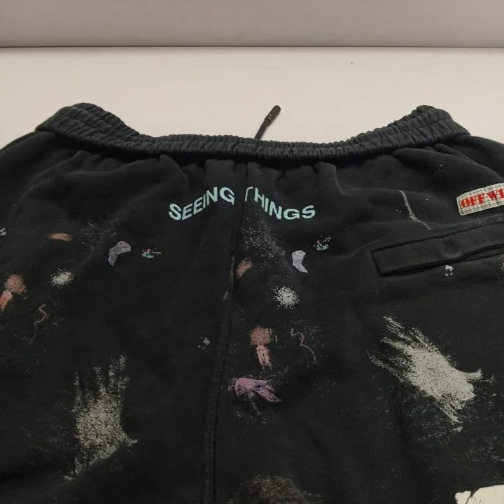 Off-White Off-White Starry Ink Splash Shorts for Men 0079 Size US 27 - 6 Thumbnail