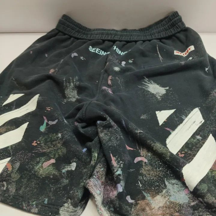 Off-White Off-White Starry Ink Splash Shorts for Men 0079 Size US 27 - 15 Thumbnail