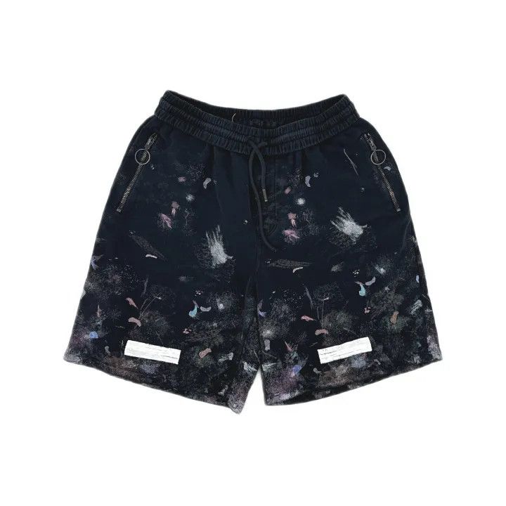 Off-White Off-White Starry Ink Splash Shorts for Men 0079 Size US 27 - 2 Thumbnail