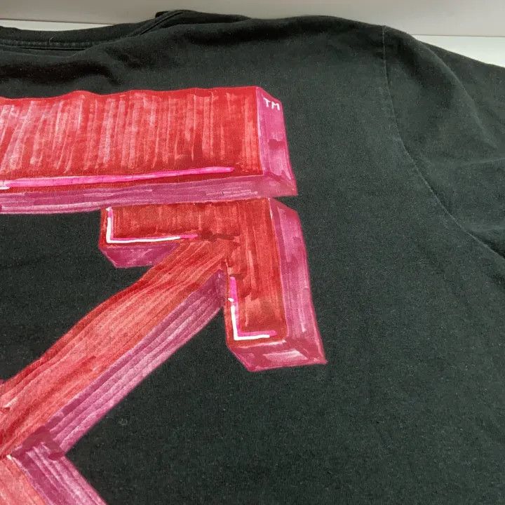 Off-White Off-White Oversized Black T-shirt with Graphics 0079 Size US XS / EU 42 / 0 - 19 Thumbnail