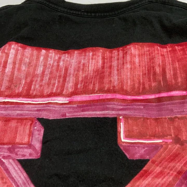 Off-White Off-White Oversized Black T-shirt with Graphics 0079 Size US XS / EU 42 / 0 - 6 Thumbnail