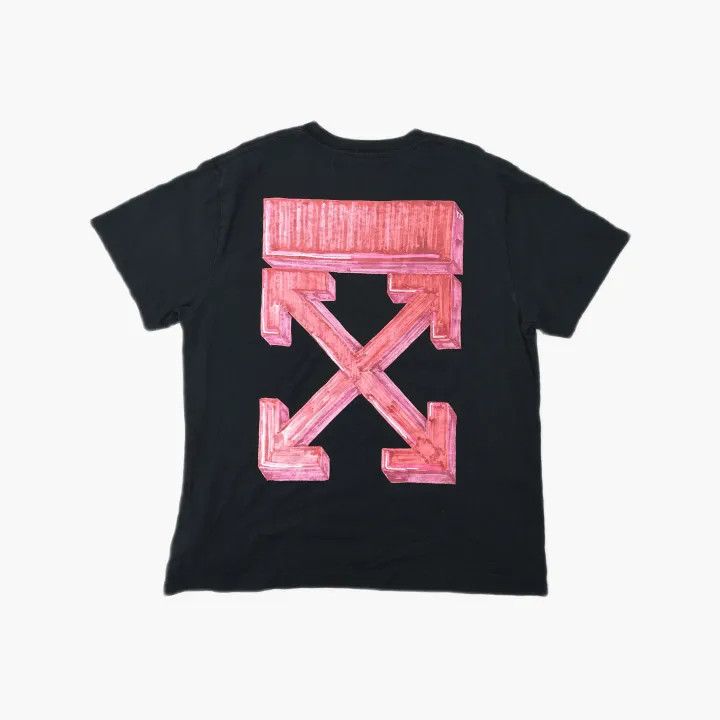 Off-White Off-White Oversized Black T-shirt with Graphics 0079 Size US XS / EU 42 / 0 - 3 Thumbnail