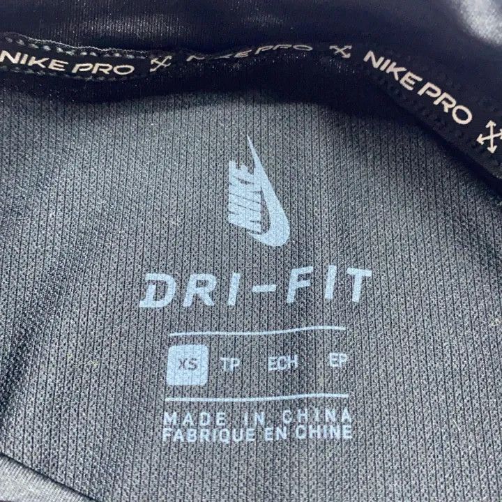 Off-White Nike x OFF-WHITE Black Dri-FIT Long Sleeve Top 0079 Size US XS / EU 42 / 0 - 4 Thumbnail