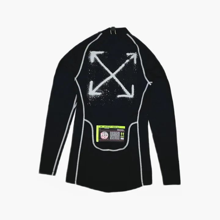 Off-White Nike x OFF-WHITE Black Dri-FIT Long Sleeve Top 0079 Size US XS / EU 42 / 0 - 3 Thumbnail