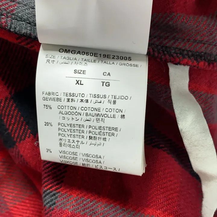 Off-White OFF-WHITE Mariana De Silva Red Plaid Shirt 0079 Size US XL / EU 56 / 4 - 5 Thumbnail