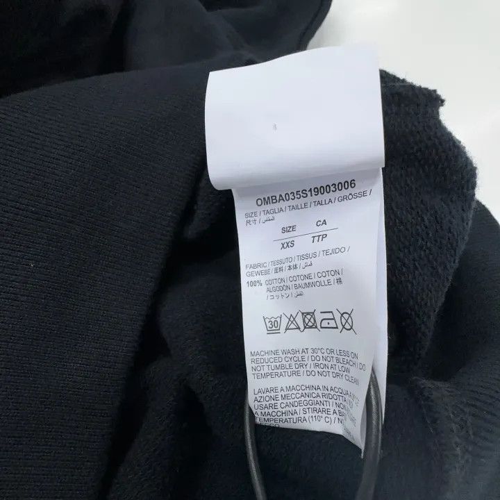 Off-White Off-White SS19 Long Sleeve Black Sweatshirt 0079 Size US XXS / EU 40 - 3 Thumbnail
