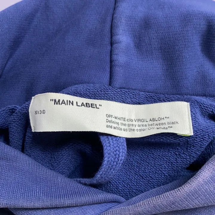 Off-White Off-White Blue Layered Graphic Hoodie 0079 Size US M / EU 48-50 / 2 - 4 Thumbnail