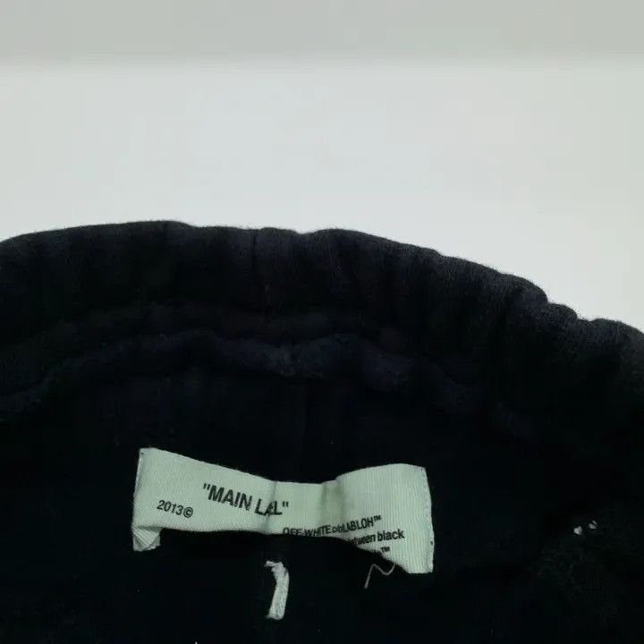 Off-White OFF-WHITE Black Drawstring Logo Sweatpants 0079 Size US 26 / EU 42 - 2 Thumbnail
