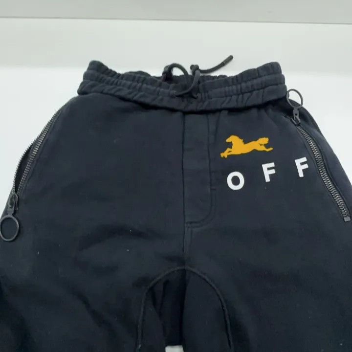 Off-White OFF-WHITE Black Drawstring Logo Sweatpants 0079 Size US 26 / EU 42 - 8 Thumbnail