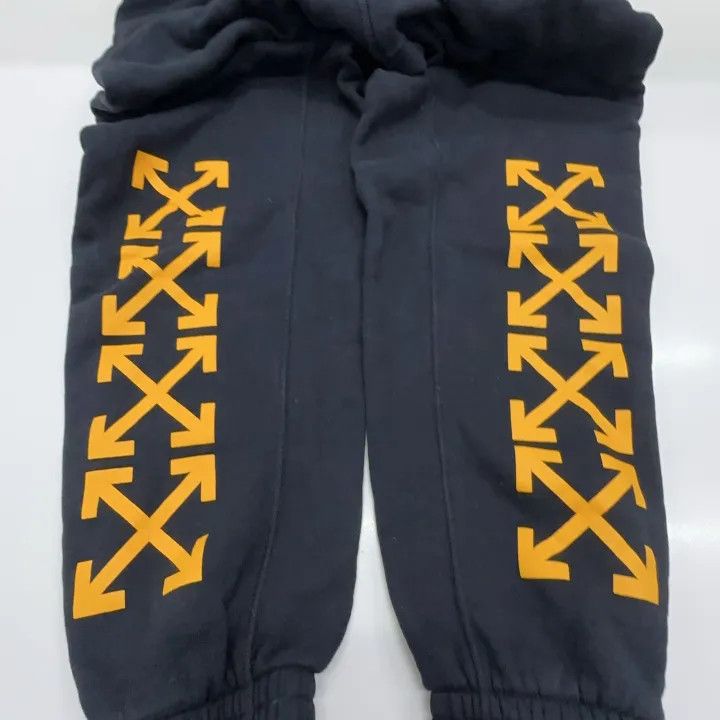 Off-White OFF-WHITE Black Drawstring Logo Sweatpants 0079 Size US 26 / EU 42 - 12 Thumbnail