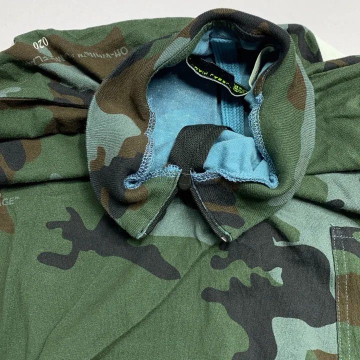 Off-White Off-White Camouflage Print Half-Zip Long Sleeve T-Shirt 0079 Size US M / EU 48-50 / 2 - 8 Thumbnail