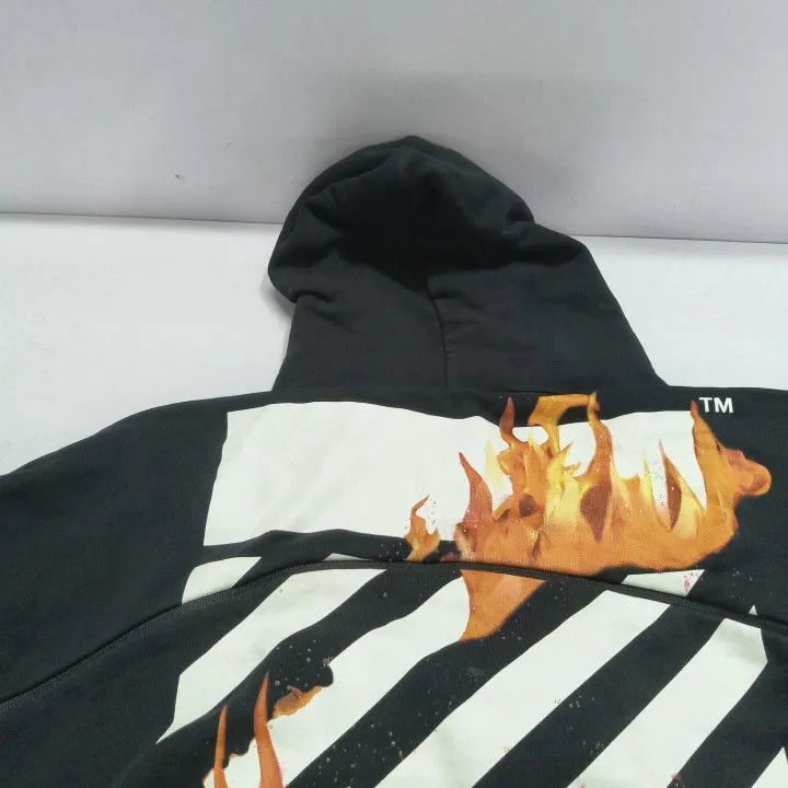 Off-White Off-White Flame Graphic Hoodie 0079 Size US XL / EU 56 / 4 - 6 Thumbnail