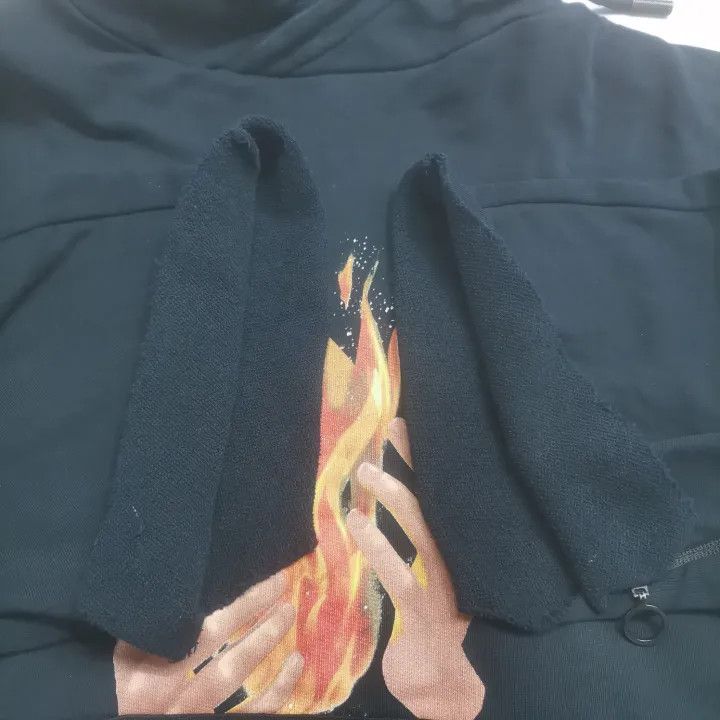 Off-White Off-White Flame Graphic Hoodie 0079 Size US XL / EU 56 / 4 - 14 Thumbnail