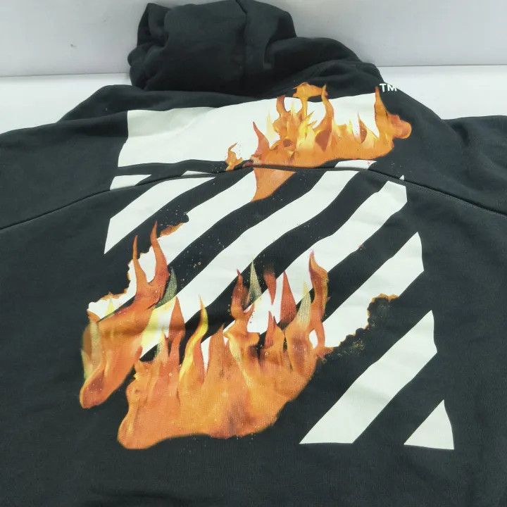 Off-White Off-White Flame Graphic Hoodie 0079 Size US XL / EU 56 / 4 - 13 Thumbnail
