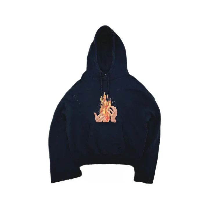 Off-White Off-White Flame Graphic Hoodie 0079 Size US XL / EU 56 / 4 - 2 Thumbnail