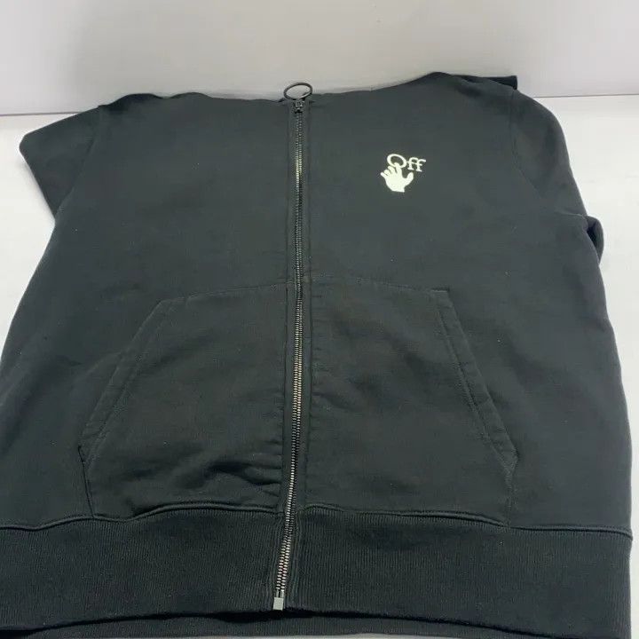 Off-White OFF-WHITE Paint Arrow Graphic Zip Hoodie 0079 Size US M / EU 48-50 / 2 - 14 Thumbnail