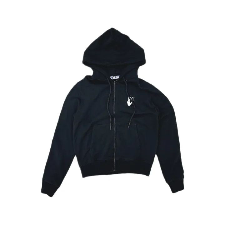 Off-White OFF-WHITE Paint Arrow Graphic Zip Hoodie 0079 Size US M / EU 48-50 / 2 - 2 Thumbnail