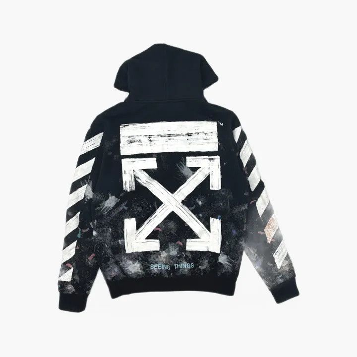 Off-White OFF-WHITE Galaxy Brush Hooded Zip Sweatshirt 0079 Size US S / EU 44-46 / 1 - 3 Thumbnail