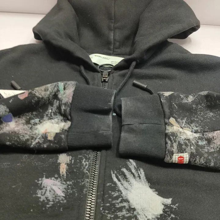 Off-White OFF-WHITE Galaxy Brush Hooded Zip Sweatshirt 0079 Size US S / EU 44-46 / 1 - 14 Thumbnail