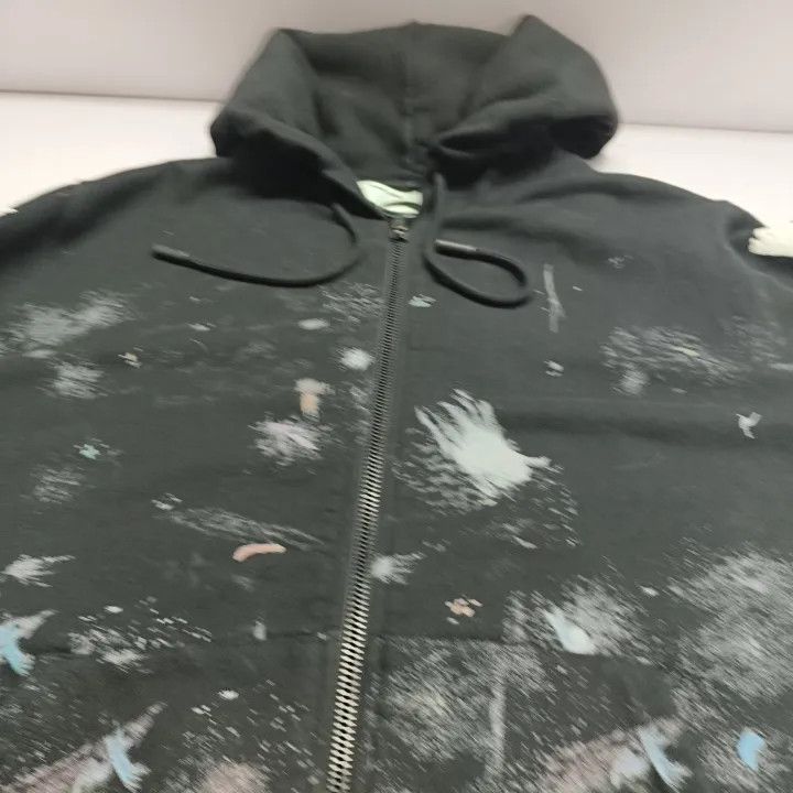 Off-White OFF-WHITE Galaxy Brush Hooded Zip Sweatshirt 0079 Size US S / EU 44-46 / 1 - 11 Thumbnail
