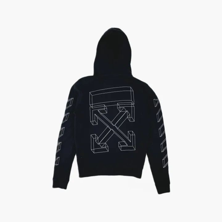 Off-White Off-White Black Graphic Zip Hoodie for Men 0079 Size US XS / EU 42 / 0 - 3 Thumbnail