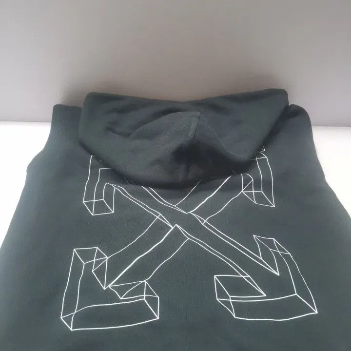 Off-White Off-White Black Graphic Zip Hoodie for Men 0079 Size US XS / EU 42 / 0 - 6 Thumbnail
