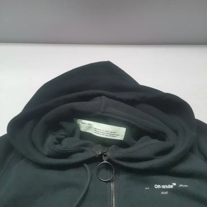 Off-White Off-White Black Graphic Zip Hoodie for Men 0079 Size US XS / EU 42 / 0 - 9 Thumbnail