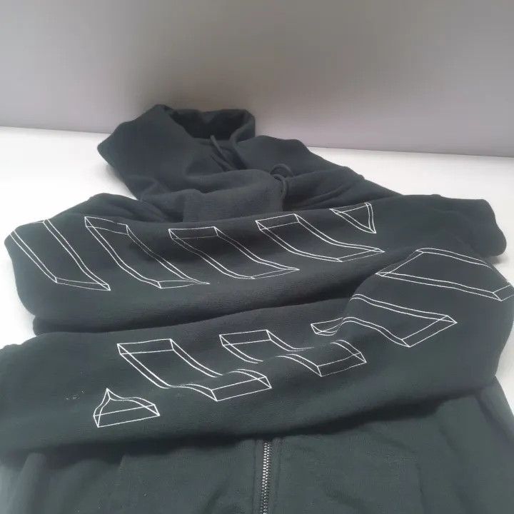 Off-White Off-White Black Graphic Zip Hoodie for Men 0079 Size US XS / EU 42 / 0 - 11 Thumbnail