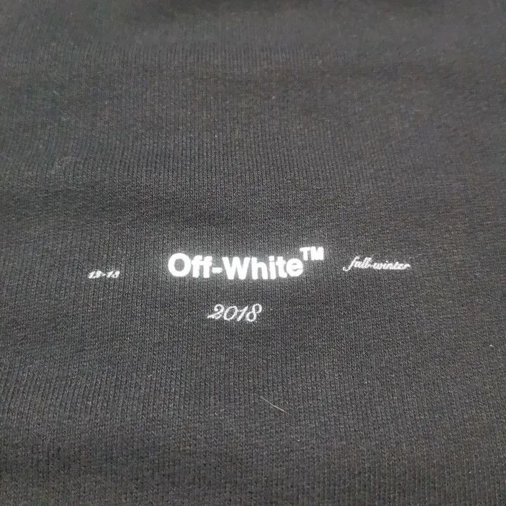 Off-White Off-White Black Graphic Zip Hoodie for Men 0079 Size US XS / EU 42 / 0 - 10 Thumbnail