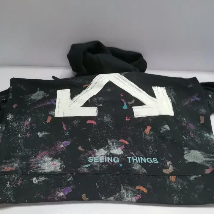 Off-White OFF-WHITE Artistic Graphic Hoodie for Men 0079 Size US S / EU 44-46 / 1 - 17 Thumbnail