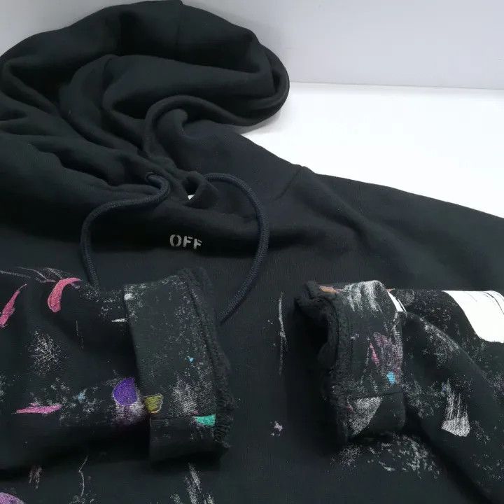 Off-White OFF-WHITE Artistic Graphic Hoodie for Men 0079 Size US S / EU 44-46 / 1 - 13 Thumbnail