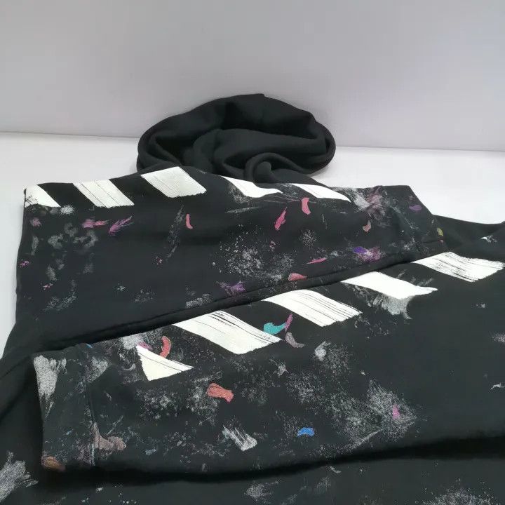 Off-White OFF-WHITE Artistic Graphic Hoodie for Men 0079 Size US S / EU 44-46 / 1 - 11 Thumbnail