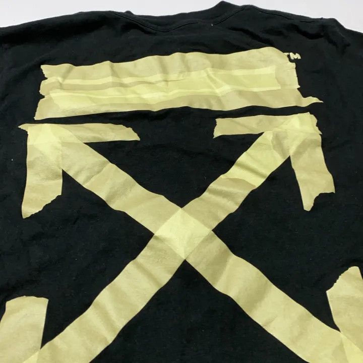 Off-White Off-White Gold Arrow Tape Short Sleeve T-Shirt 0079 Size US XS / EU 42 / 0 - 4 Thumbnail