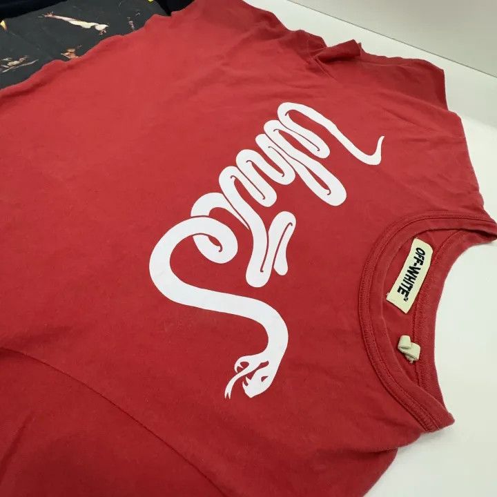 Off-White OFF-WHITE Graphic T-shirt with Snake Design 0079 Size US XS / EU 42 / 0 - 12 Thumbnail