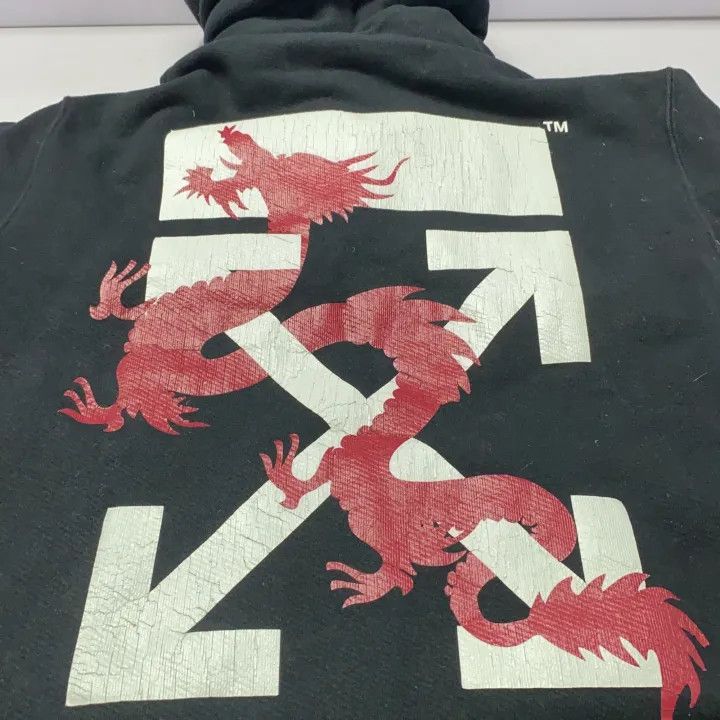 Off-White OFF-WHITE Logo Print Hoodie 0079 Size US XL / EU 56 / 4 - 4 Thumbnail