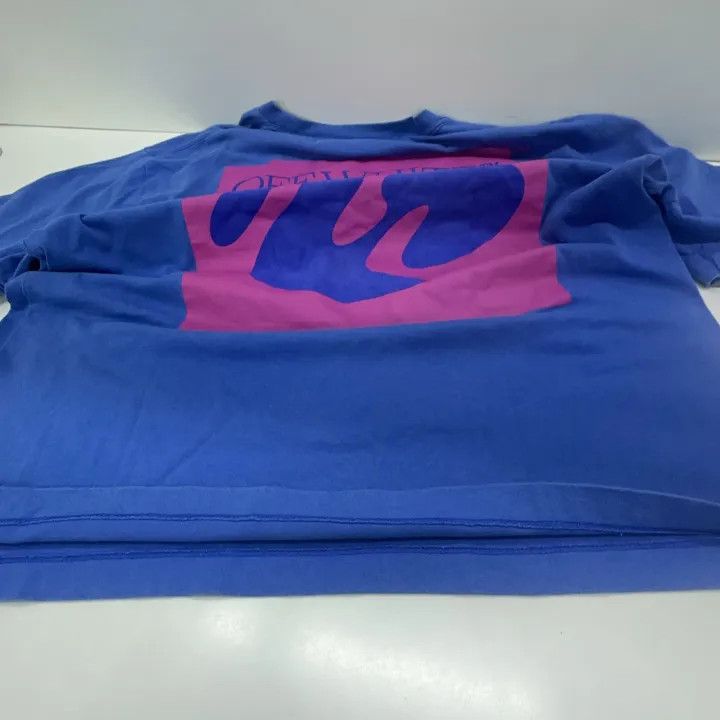 Off-White Off-White FW19 Blue Oversized T-Shirt 0079 Size US XS / EU 42 / 0 - 9 Thumbnail