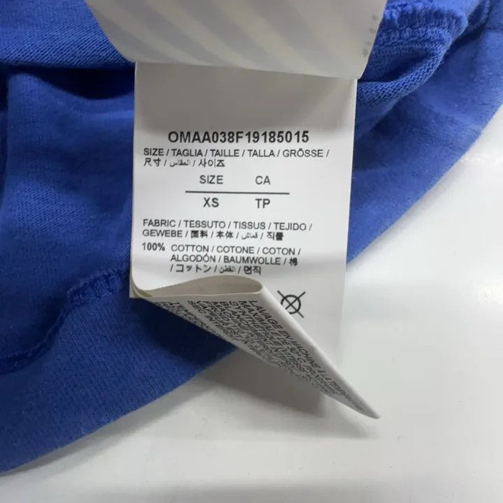 Off-White Off-White FW19 Blue Oversized T-Shirt 0079 Size US XS / EU 42 / 0 - 5 Thumbnail