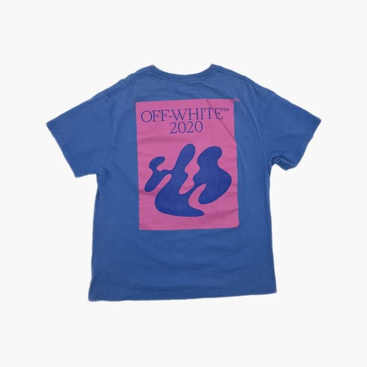 Off-White Off-White FW19 Blue Oversized T-Shirt 0079 Size US XS / EU 42 / 0 - 3 Thumbnail