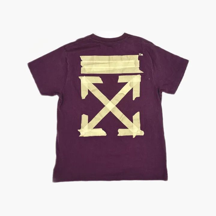 Off-White Off-White Black Gold Tape Arrow Short Sleeve T-Shirt 0079 Size US XS / EU 42 / 0 - 3 Thumbnail