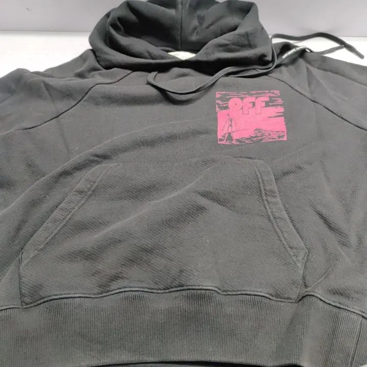 Off-White Off-White Black Graphic Print Hoodie 0079 Size US XS / EU 42 / 0 - 13 Thumbnail