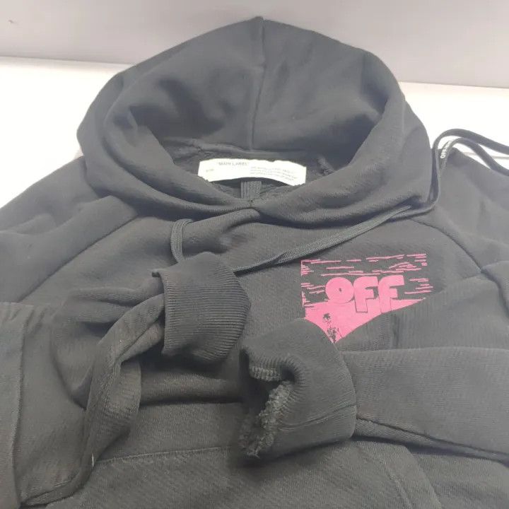 Off-White Off-White Black Graphic Print Hoodie 0079 Size US XS / EU 42 / 0 - 11 Thumbnail