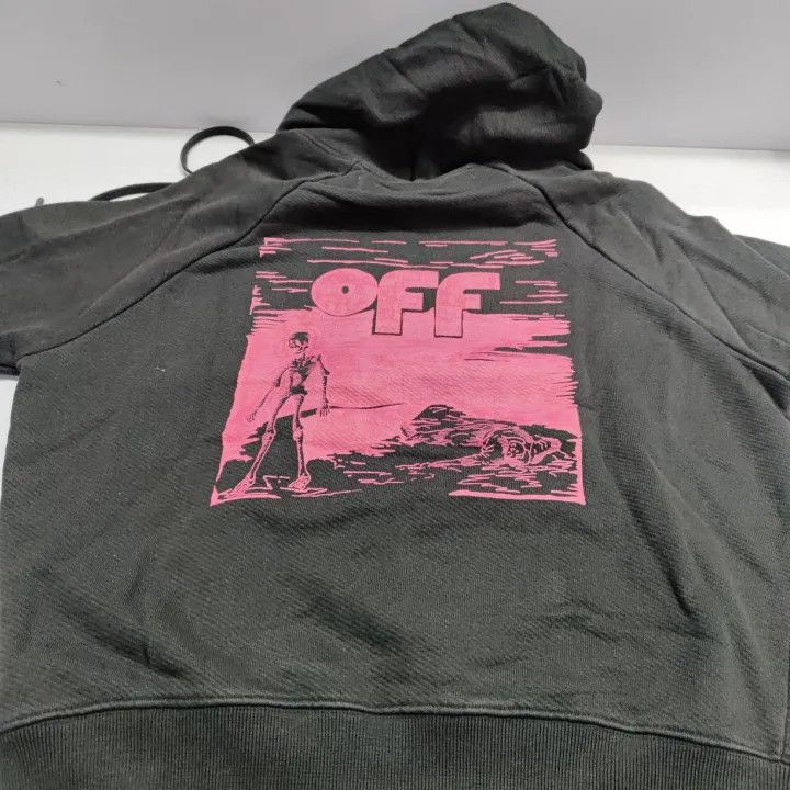Off-White Off-White Black Graphic Print Hoodie 0079 Size US XS / EU 42 / 0 - 14 Thumbnail