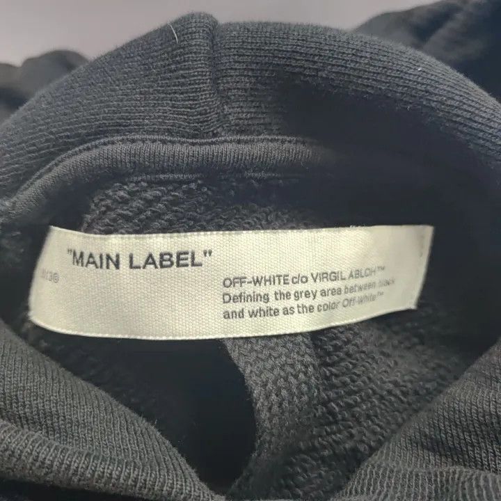 Off-White Off-White Black Graphic Print Hoodie 0079 Size US XS / EU 42 / 0 - 4 Thumbnail