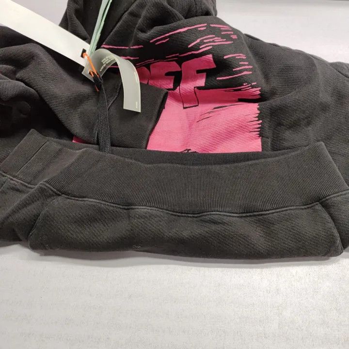 Off-White Off-White Black Graphic Print Hoodie 0079 Size US XS / EU 42 / 0 - 18 Thumbnail