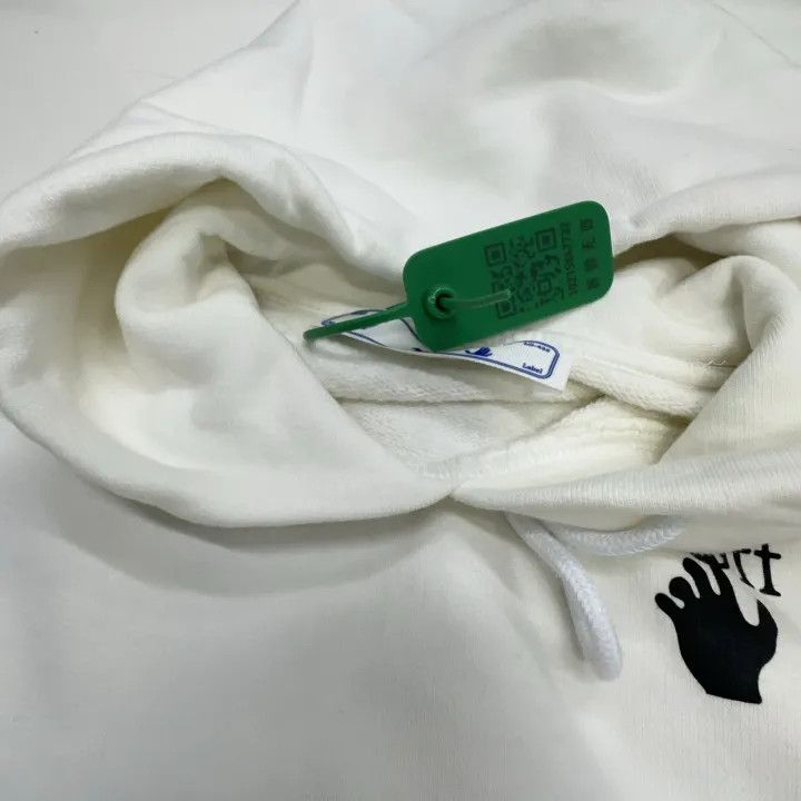 Off-White Off-White White Hooded Long Sleeve Sweatshirt 0079 Size US XS / EU 42 / 0 - 7 Thumbnail