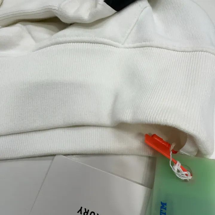 Off-White Off-White White Hooded Long Sleeve Sweatshirt 0079 Size US XS / EU 42 / 0 - 6 Thumbnail