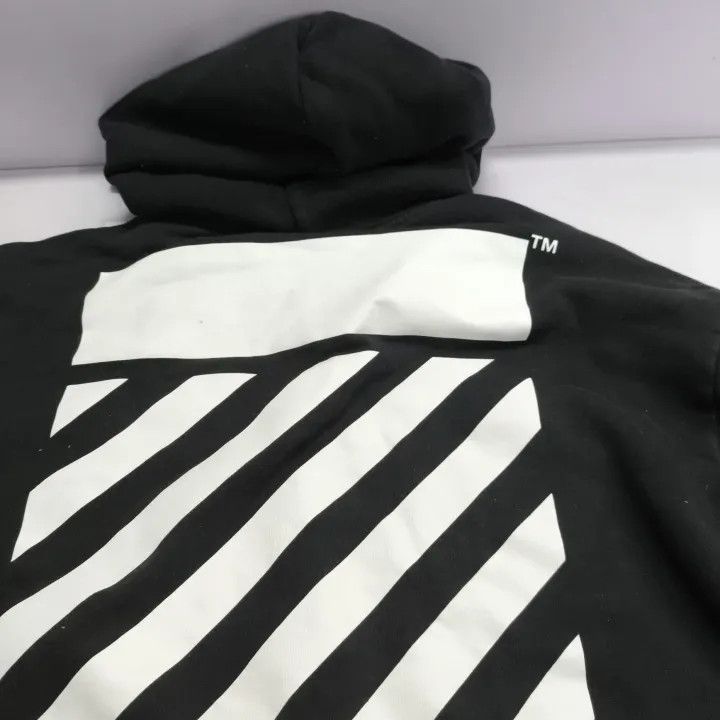 Off-White Off-White Black Detail Zip Hoodie for Men 0079 Size US M / EU 48-50 / 2 - 6 Thumbnail