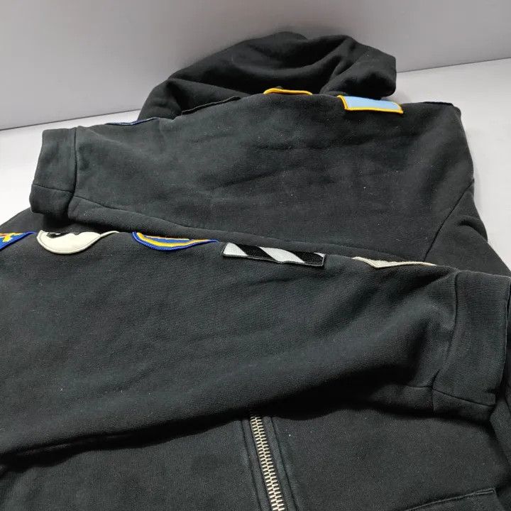 Off-White Off-White Black Detail Zip Hoodie for Men 0079 Size US M / EU 48-50 / 2 - 13 Thumbnail