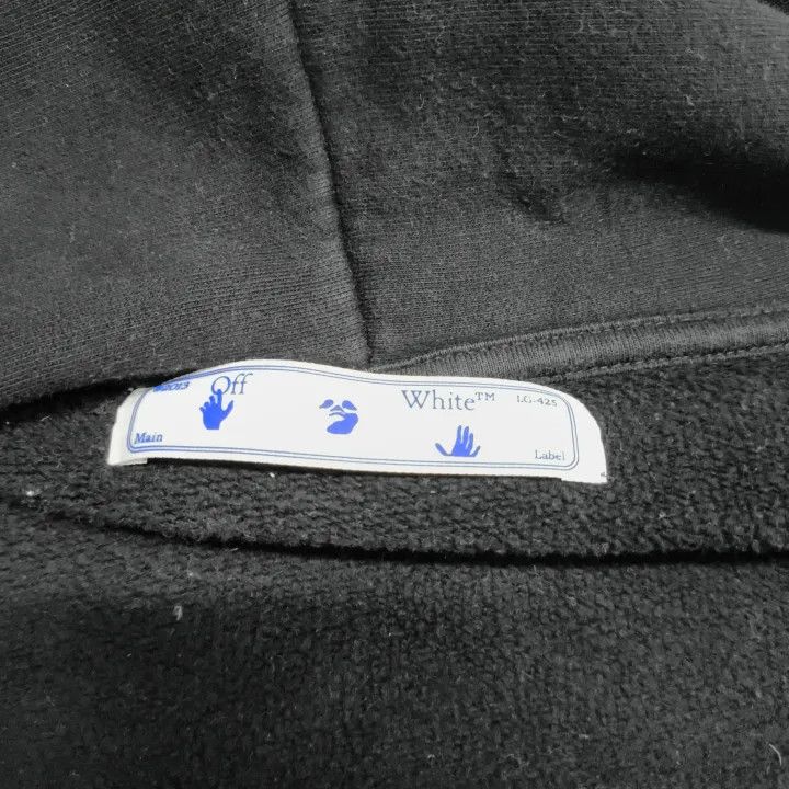 Off-White Off-White Black Detail Zip Hoodie for Men 0079 Size US M / EU 48-50 / 2 - 4 Thumbnail